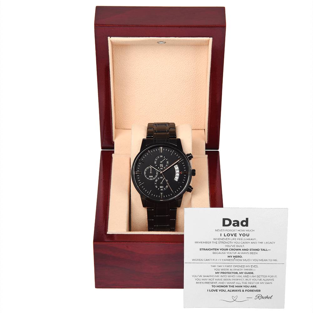 Ironmark Chrono - Black Chronograph Watch + MC