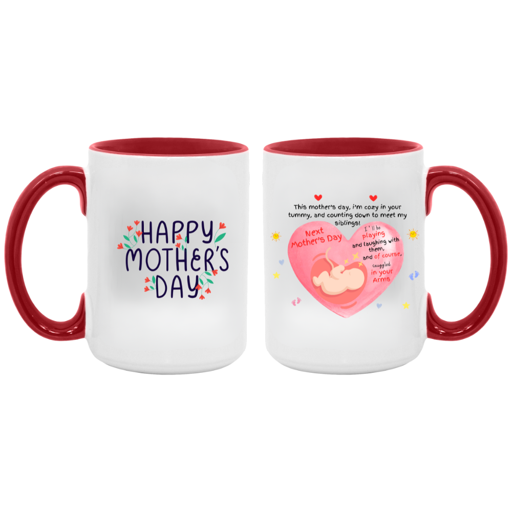 Expectant Mother's Day 15oz Accent Mug