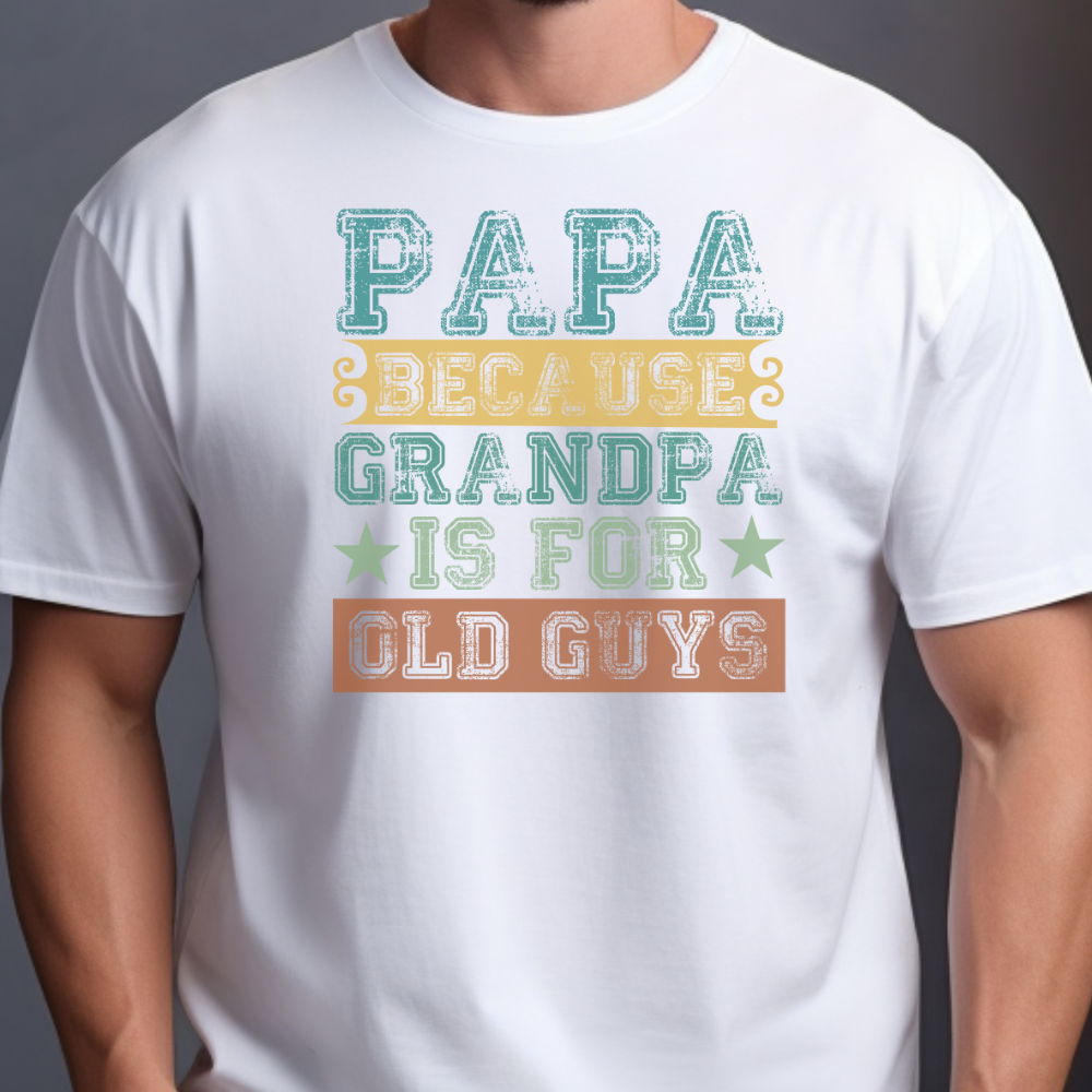 Grandpa Is For Old Guys / Heavy Cotton Tee