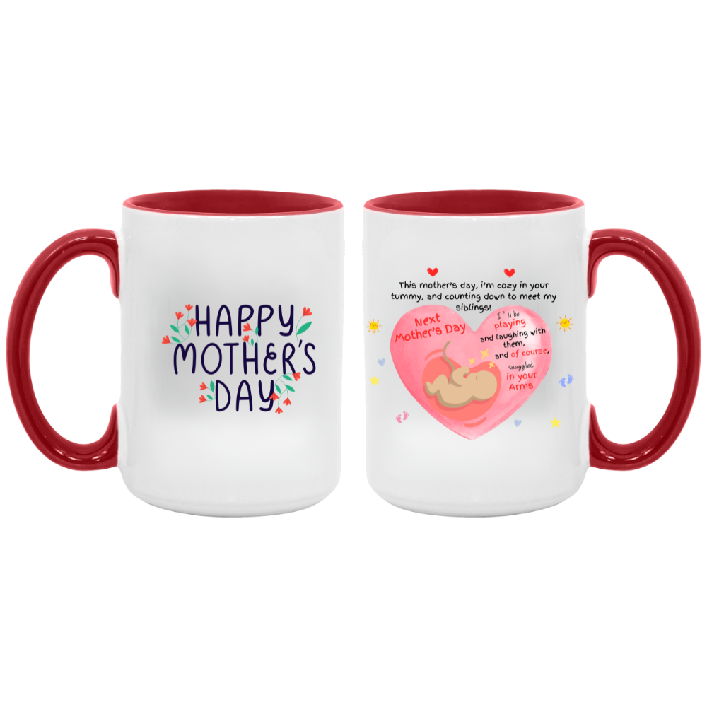 Expectant Mother's Day 15oz Accent Mug