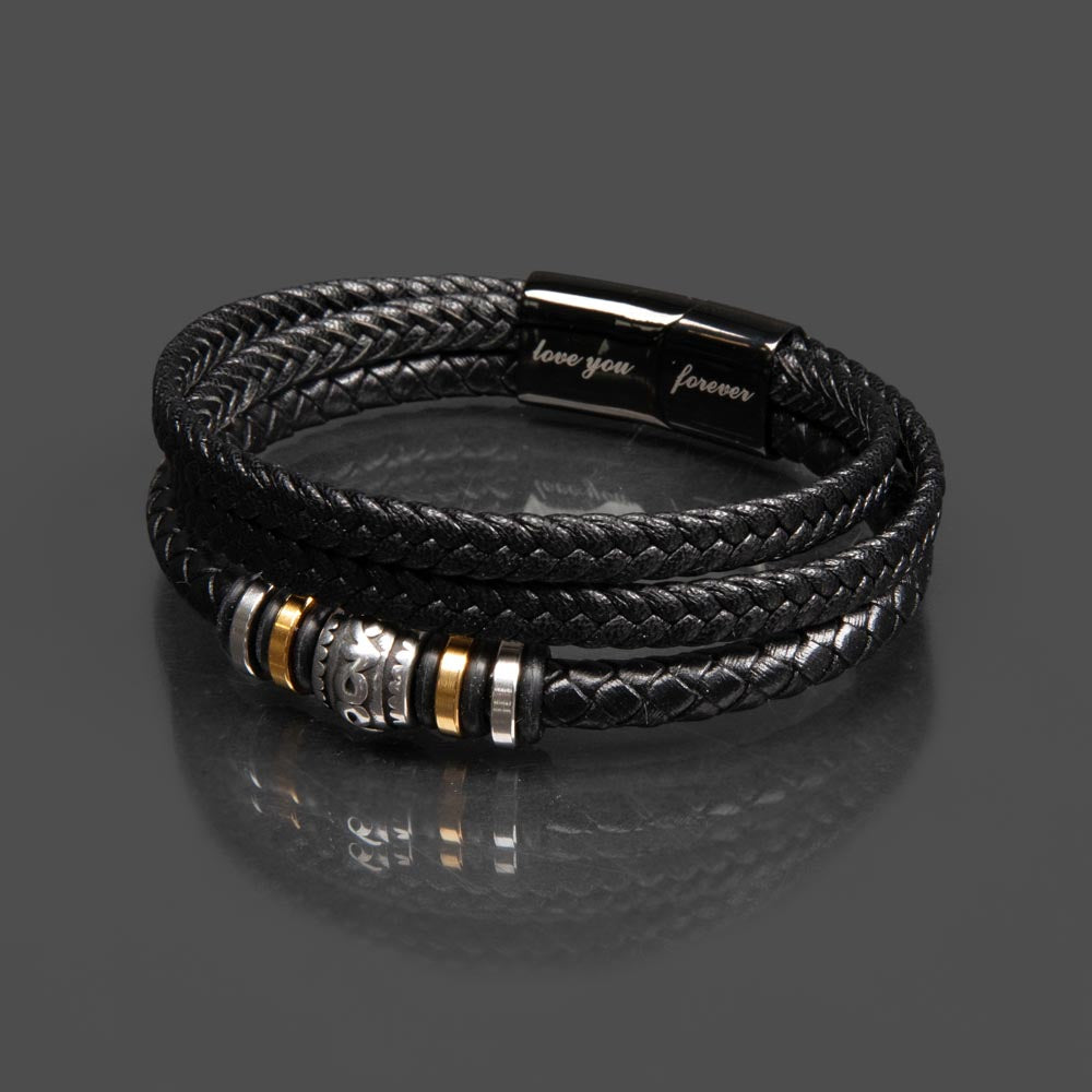 Dad| Braided Love You Forever Bracelet