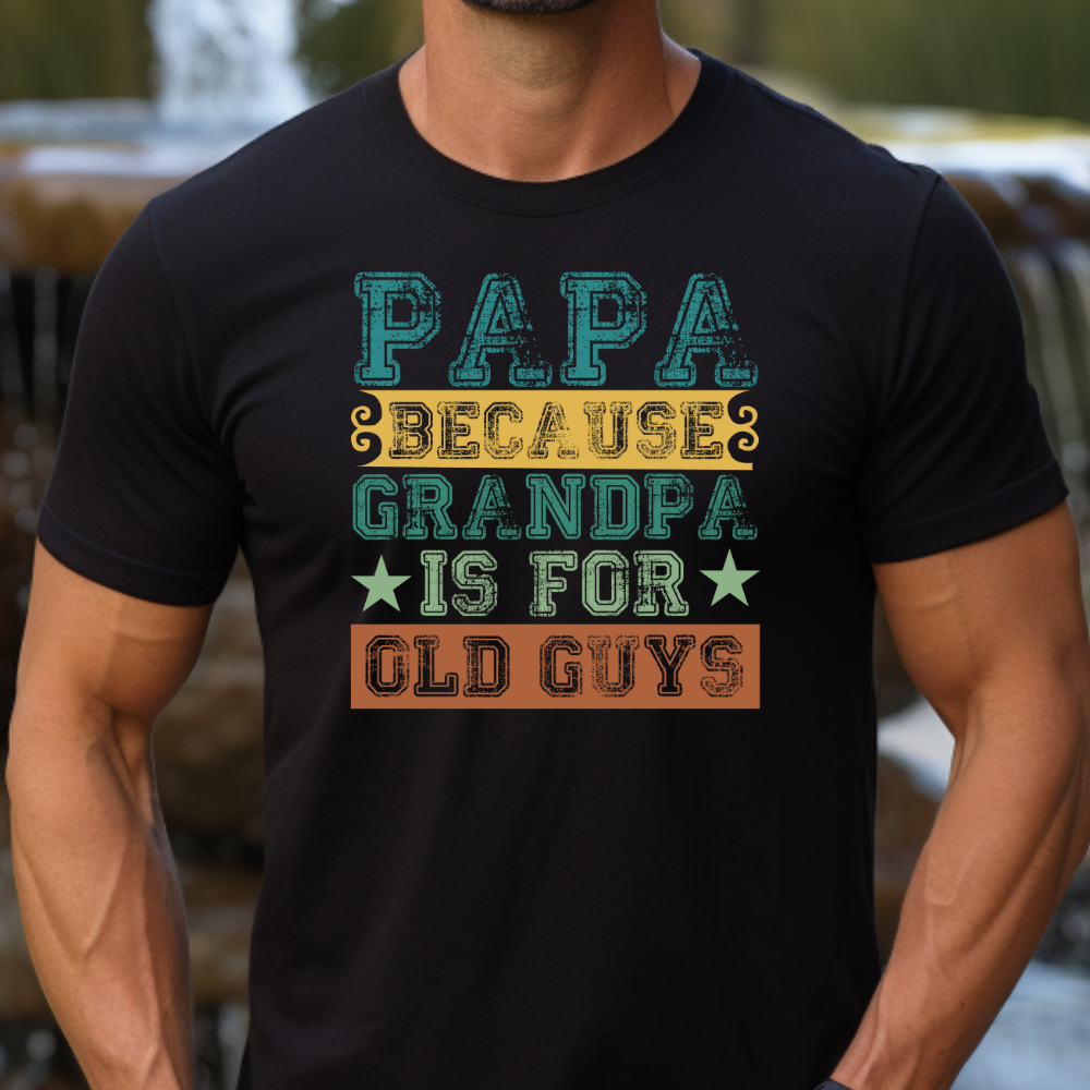Grandpa Is For Old Guys / Heavy Cotton Tee