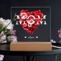 Acrylic Square with LED Corded Base