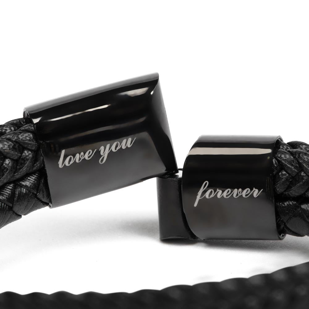 Dad| Braided Love You Forever Bracelet