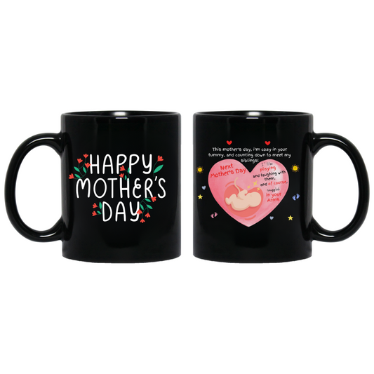 Expectant Mother's Day 11oz Black Mugs