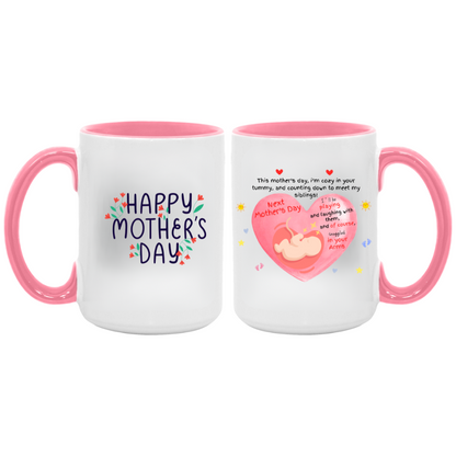 Expectant Mother's Day 15oz Accent Mug