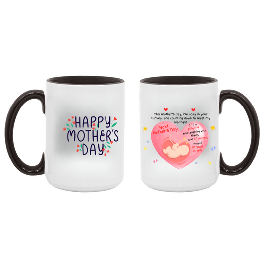 Expectant Mother's Day 15oz Accent Mug