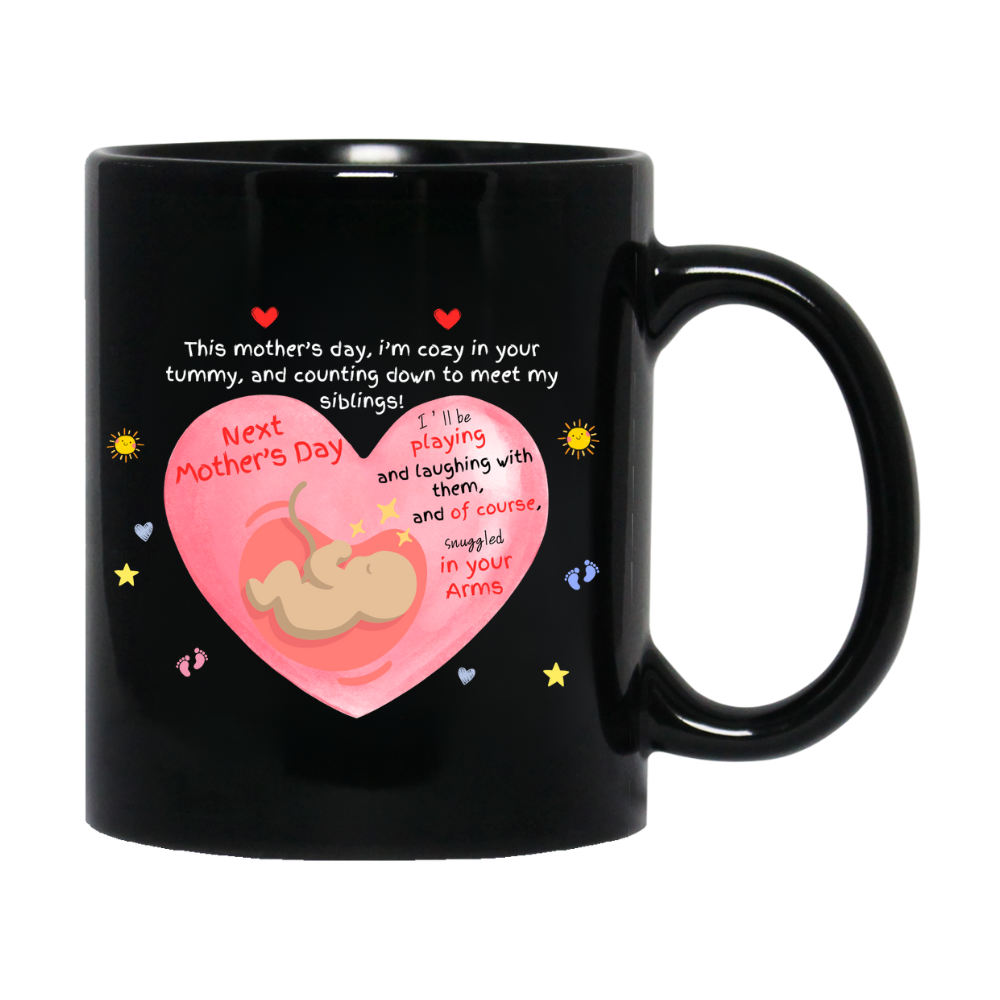 Expectant Mother's Day 11oz Black Mugs