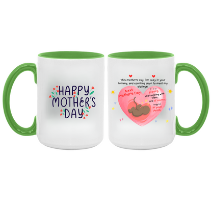 Expectant Mother's Day 15oz Accent Mug