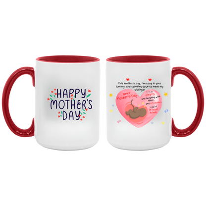 Expectant Mother's Day 15oz Accent Mug