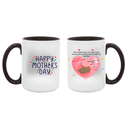 Expectant Mother's Day 15oz Accent Mug