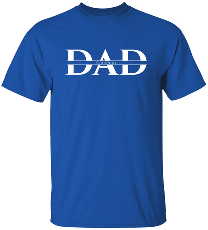 Personalized "Dad" Shirt with Kids' Names / WHT – Father's Day