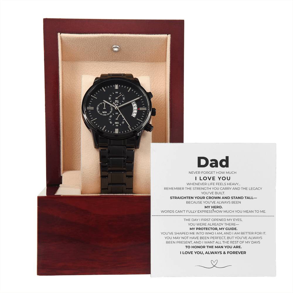 Ironmark Chrono - Black Chronograph Watch + MC