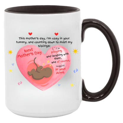 Expectant Mother's Day 15oz Accent Mug
