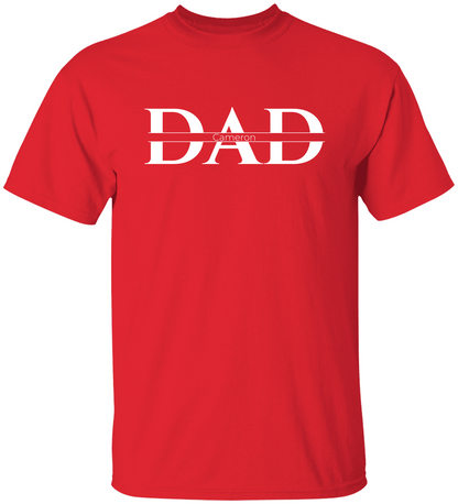 Personalized "Dad" Shirt with Kids' Names / WHT – Father's Day